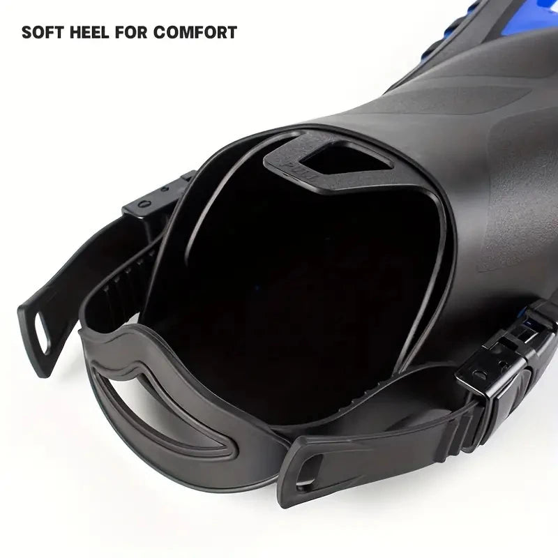 [AU Direct]  Adjustable Adult Men Women Open Swimming Fins Scuba Snorkeling TPR Short Flippers Novice Suitable for Diving Flipper