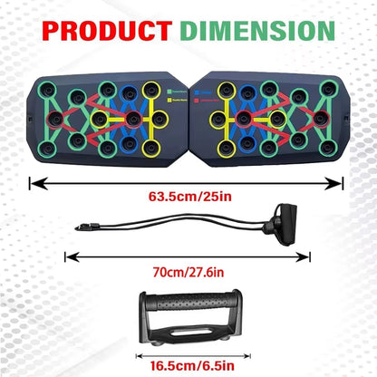 Portable Multifunctional Push-Up Board - Fitness and Muscle Training Device Home Workout Set Foldable Push up Bar Resistance